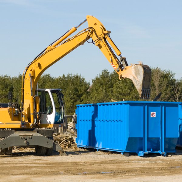 are there any restrictions on where a residential dumpster can be placed in Callands Virginia